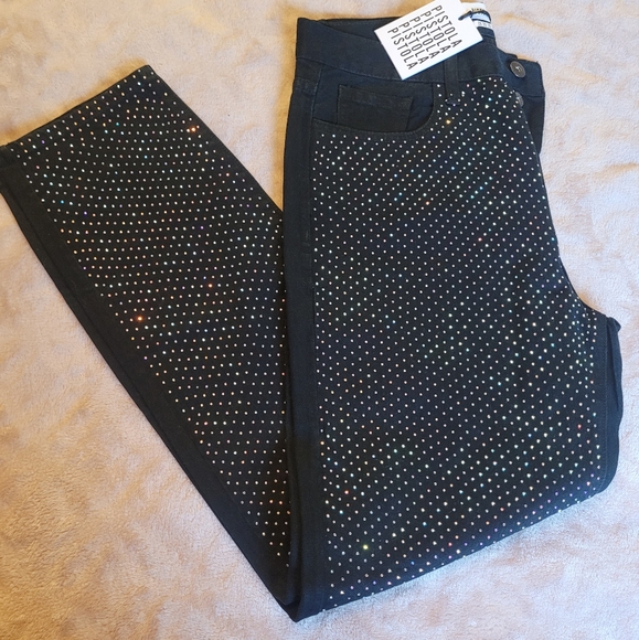 🩶 NWT Pistola Jeans with rhinestones Size 28 - Picture 5 of 5